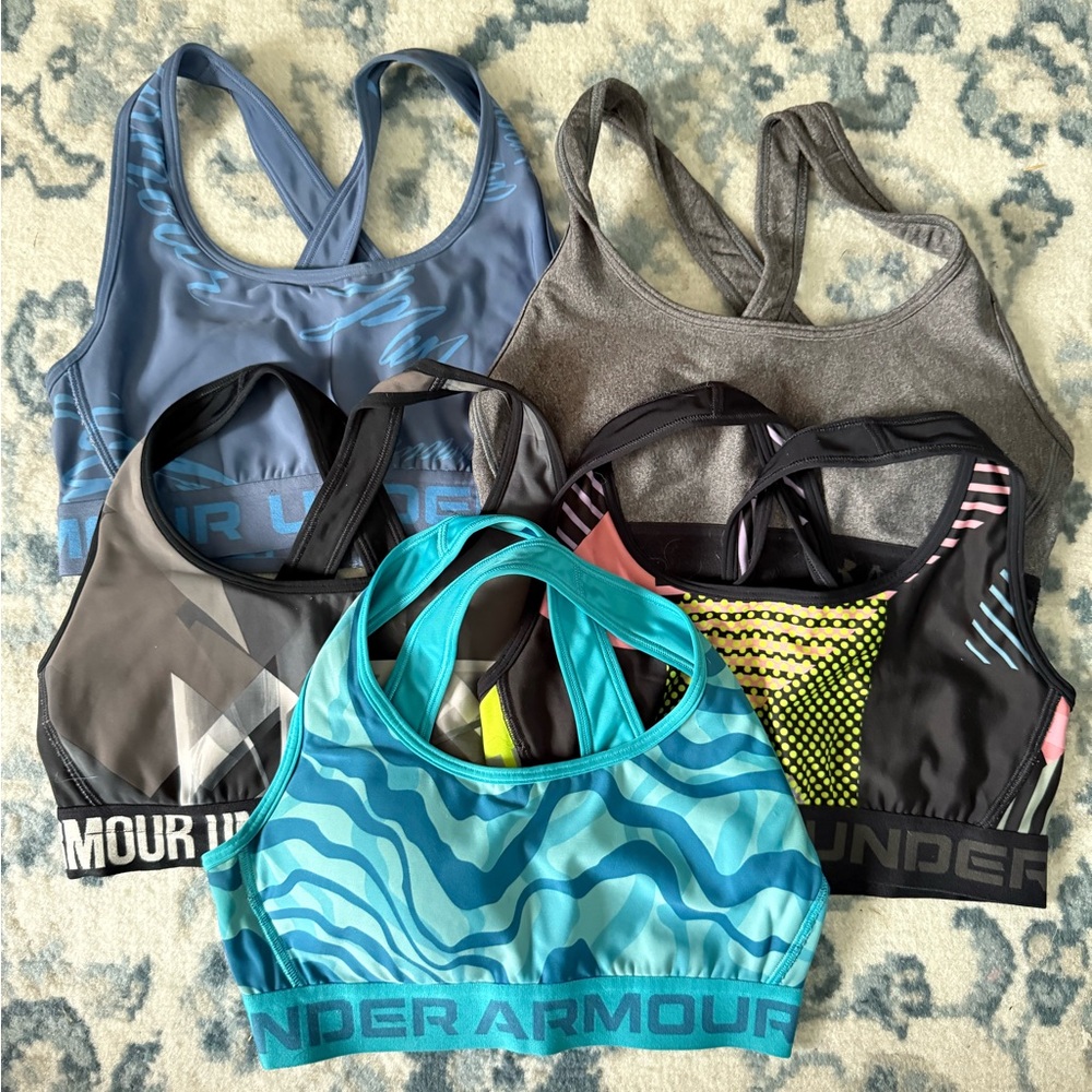 Under Armour Women's Sports Bra Collection - Blue, Gray, Black

$45 FOR ALL